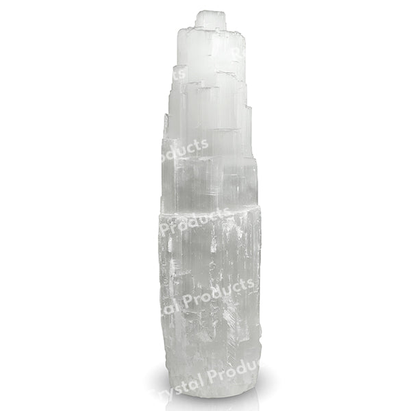 Selenite Natural Shape Lamp White LED Bulb