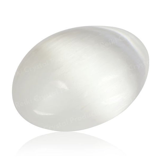 Selenite Palm Stone Big Size 7 cm