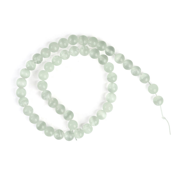 Natural Crystal Stone 8 mm Round Loose Beads 45-50 pcs for Making Bracelet Mala Necklaces