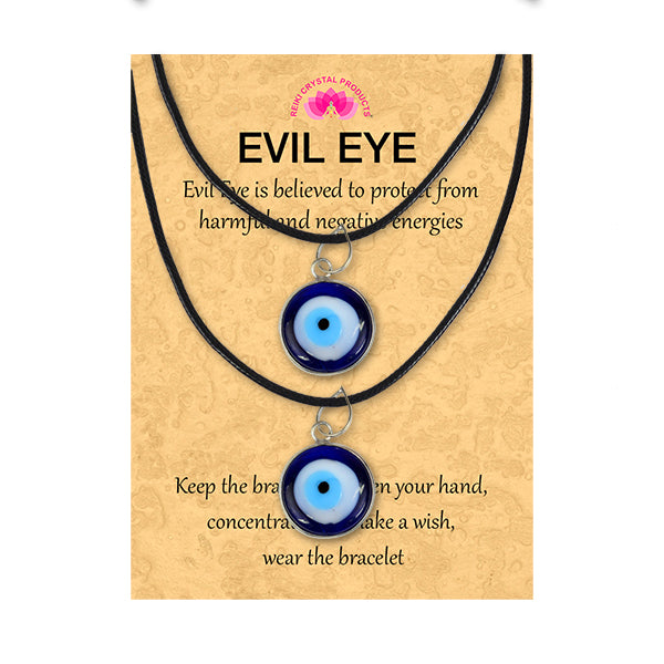 Blue Turkish Evil Eye Pendant 20 mm Pack of 2