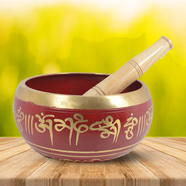 Singing Bowl with Wooden Stick Diameter 127 mm (12.7 cm) Item Weigh 700 Gram