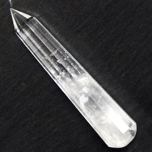 Clear Quartz 16 Faceted Crystal Pencil / Obelisks-100-110 mm