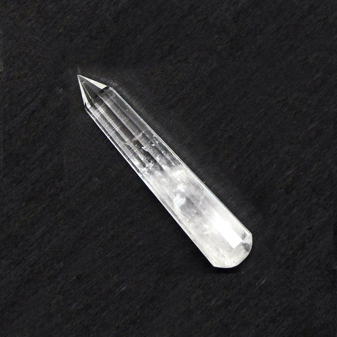Clear Quartz 16 Faceted Crystal Pencil / Obelisks-25-30 mm
