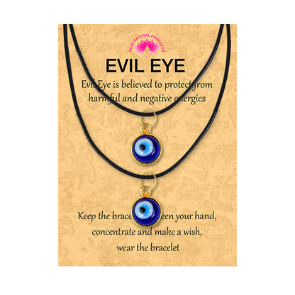 Blue Turkish Evil Eye Pendant 15mm Pack of 2