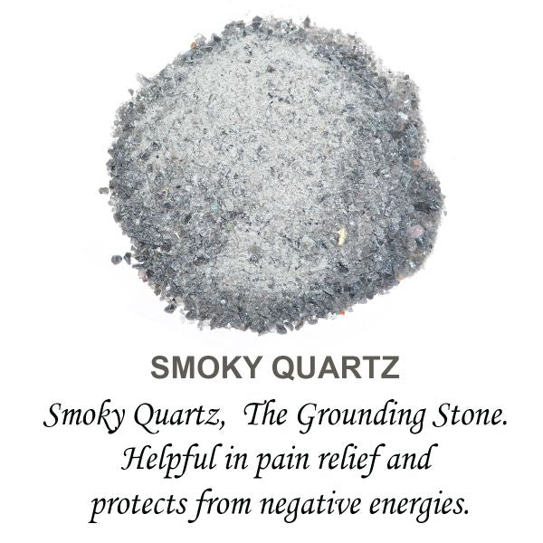 Natural Smoky Quartz Crystal / Stone Dust / Chura