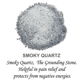 Natural Smoky Quartz Crystal / Stone Dust / Chura