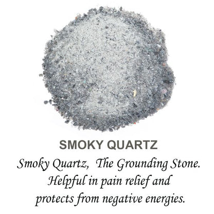 Natural Smoky Quartz Crystal / Stone Dust / Chura