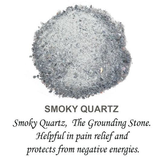 Natural Smoky Quartz Crystal / Stone Dust / Chura