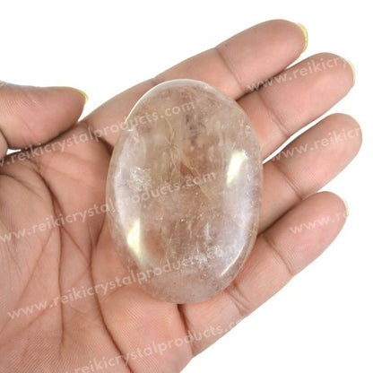 Smoky Quartz Healing Crystal Palm Stone Polished