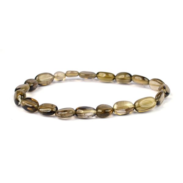 Natural Crystal Stone Oval Beads Bracelet