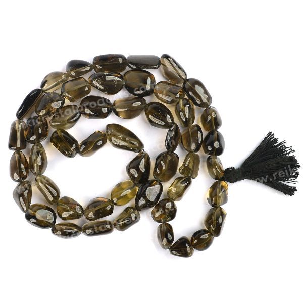 Natural Crystal Stone Tumble Beads Mala for Unisex