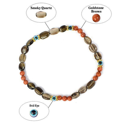 Natural Crystal Stone Anklet for Women Girls