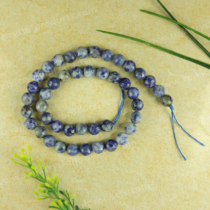 Natural Sodalite faceted beads for DIY necklace