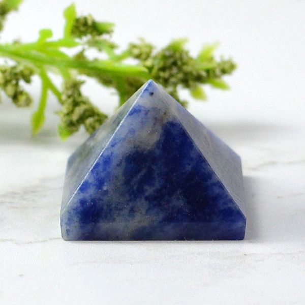 Sodalite Pyramid for Reiki Healing / Grid and Vastu Correction