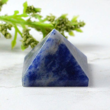 Sodalite Pyramid for Reiki Healing / Grid and Vastu Correction