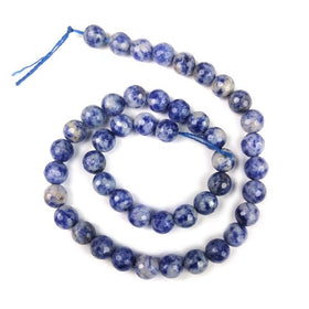 Sodalite 8 mm faceted beads for bracelet making