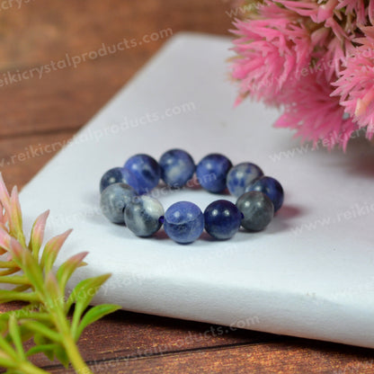 AAA Natural Crystal Stone Beads Ring 6mm
