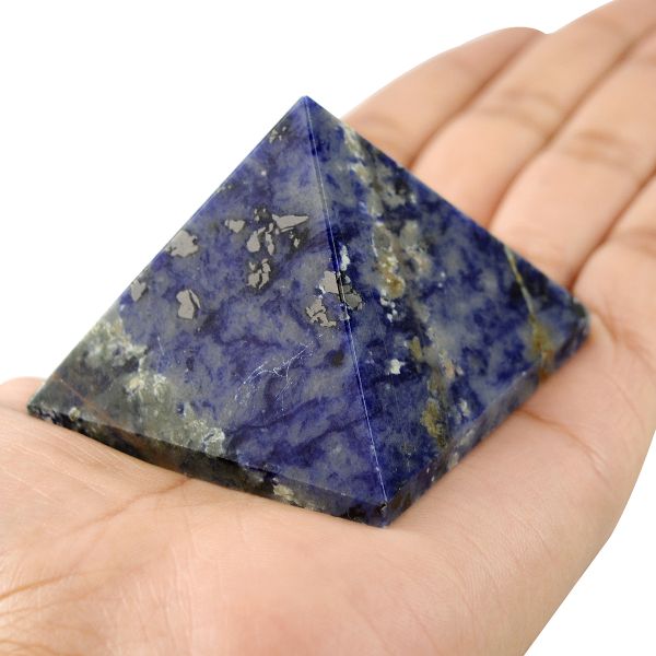 Sodalite Pyramid for Reiki Healing / Grid and Vastu Correction