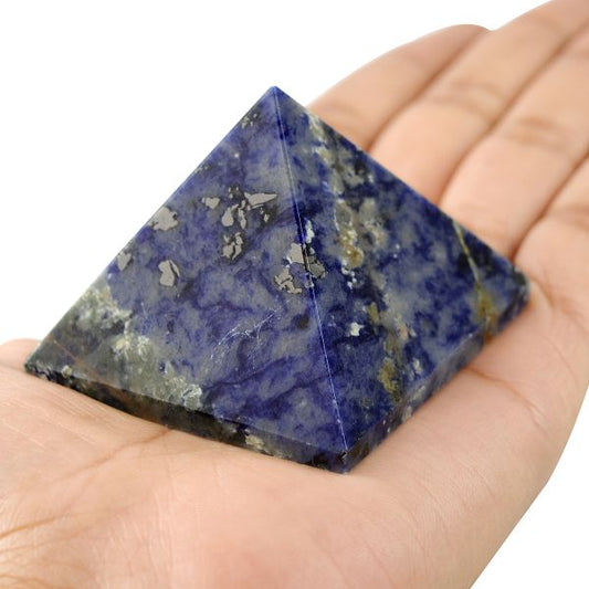 Sodalite Pyramid for Reiki Healing / Grid and Vastu Correction