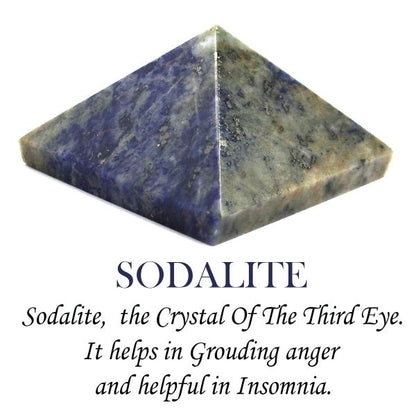 Natural Sodalite Pyramid 50-55 mm