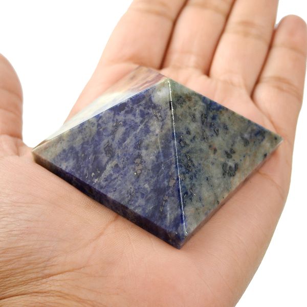 Natural Sodalite Pyramid 50-55 mm