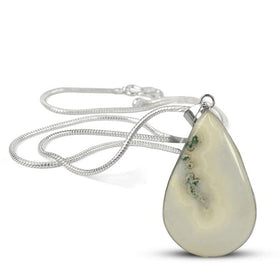 AAA Quality Solar Quartz Drop Shape Pendant With Chain