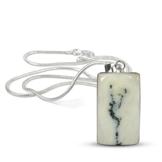 AAA Quality Solar Quartz Square Pendant With Chain