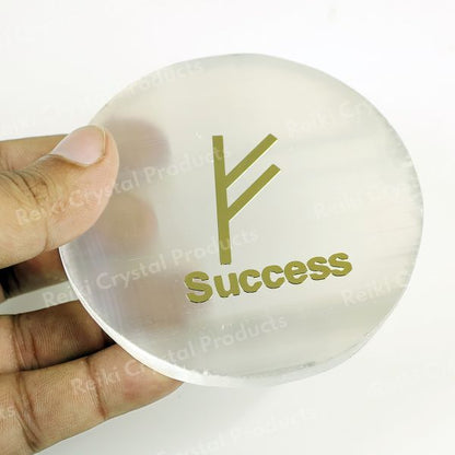 Selenite Sucess Charging Plate for Reiki Crystal Cleansing Size 7.6 cm (3 inch)