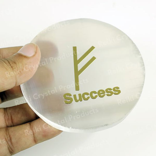 Selenite Sucess Charging Plate for Reiki Crystal Cleansing Size 7.6 cm (3 inch)