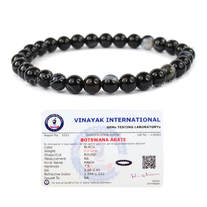 Certified Natural Crystal Stones 6 mm Round Bead Bracelet Energized By Reiki Grand Master