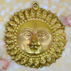 Brass Sun / Surya Face Idol for Vastu Remedy
