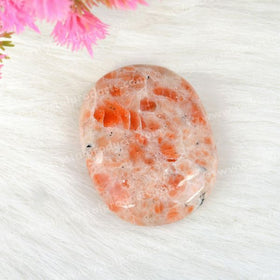 Natural Sunstone Palm Stone 5 cm Healing Crystal
