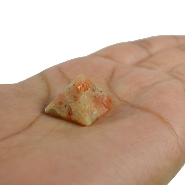 Sunstone Pyramid for Reiki Healing / Grid and Vastu Correction