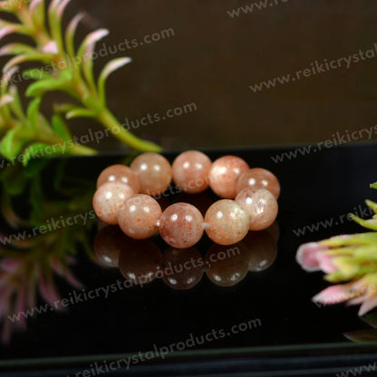 AAA Natural Crystal Stone Beads Ring 6mm