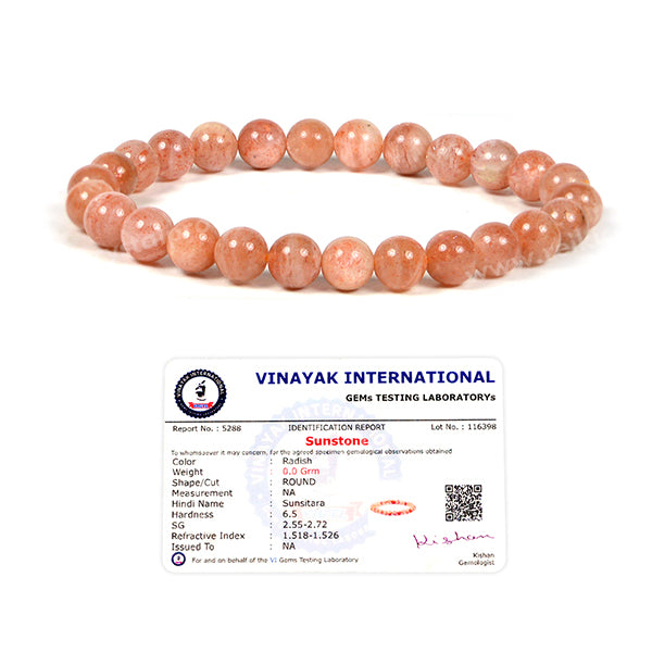 Certified Natural Crystal Stones 6 mm Round Bead Bracelet Energized By Reiki Grand Master