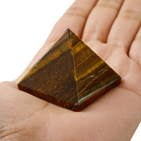 Tiger Eye Healing Crystal Pyramid