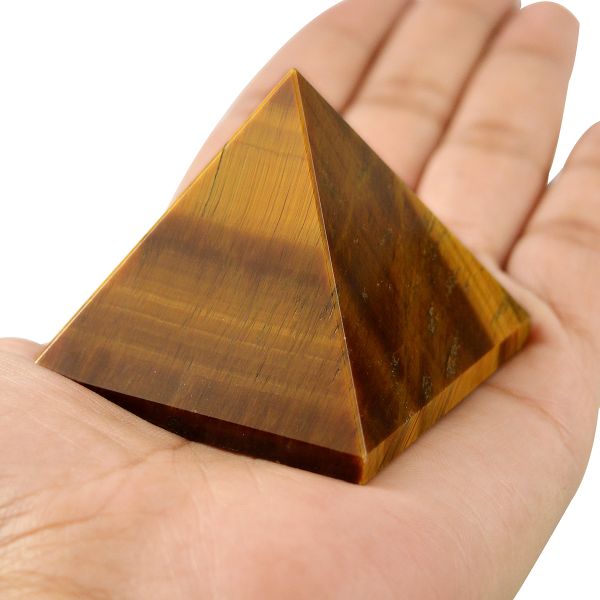 Tiger Eye Pyramid for Reiki Healing / Grid and Vastu Correction
