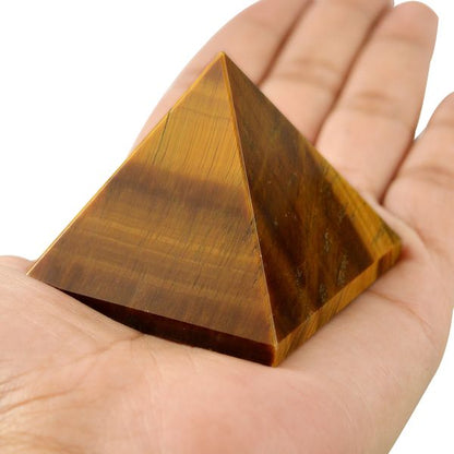 Tiger Eye Pyramid for Reiki Healing / Grid and Vastu Correction