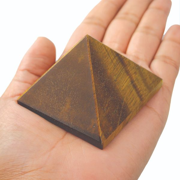 Tiger Eye Confidence & Protection Crystal Pyramid