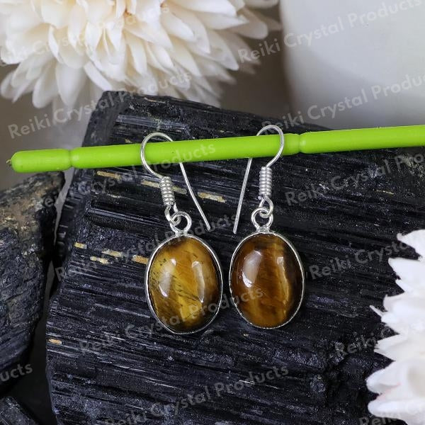 Natural Oval Shape Earring With Crystal Stone for Girls And women