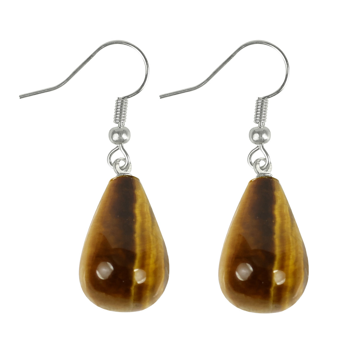 Natural Crystal Stone Drop Shape Earrings for Girls / Women