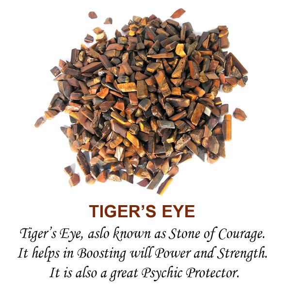 Natural Tiger Eye Crystal Stone Chips