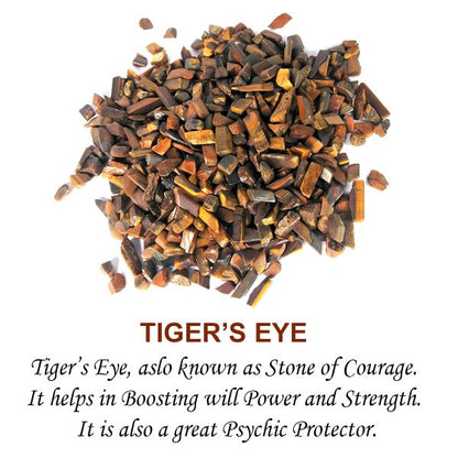 Natural Tiger Eye Crystal Stone Chips