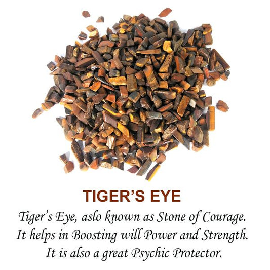 Natural Tiger Eye Crystal Stone Chips