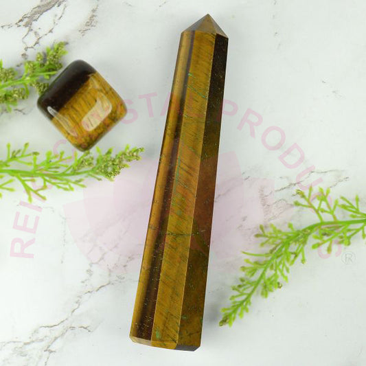 Tiger Eye Crystal Pencil / Obelisks