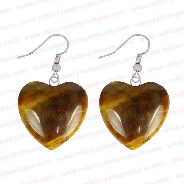 Crystal Stone Heart Shape Earrings for Girls Women
