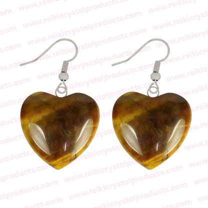 Crystal Stone Heart Shape Earrings for Girls Women