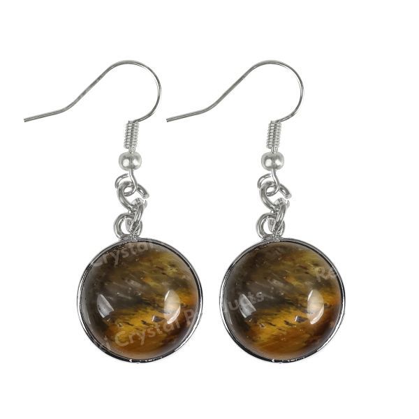 Natural Crystal Stone Hanging Earrings