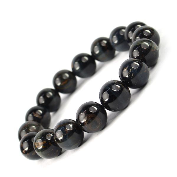 Natural Crystal Stone 12 mm Round Beads Bracelet
