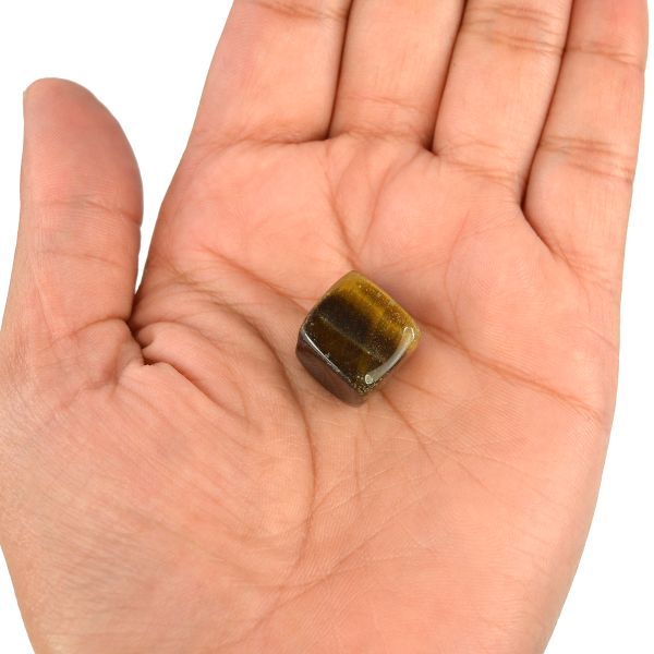 Tiger Eye Cubes Tumble Stone